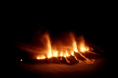 iceland volcano eruption pictures. Volcanic eruption in south